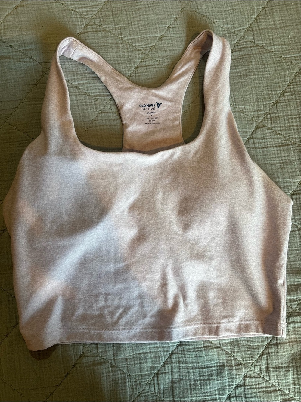 Old Navy Light Purple Racerback Crop Sports Bra